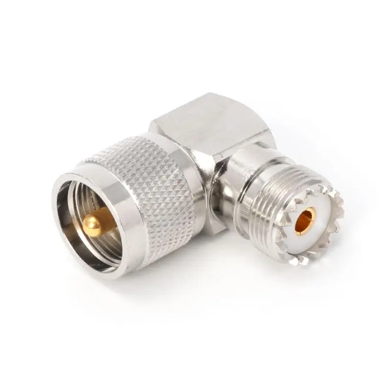 UHF PL259 Male Plug to SO239 Female Jack Right Angle 90 Degree RF Adapter Connector | Обустройство дома
