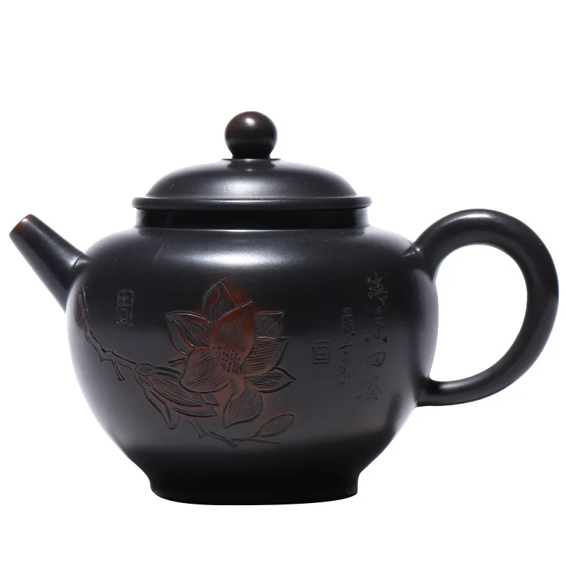 

Yixing purple clay pot original mine nixing pottery ball pot handmade tea set