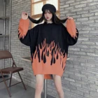 Женский вязаный пуловер с круглым вырезом, синий, длинный, свободный, осенне-зимний, 2020