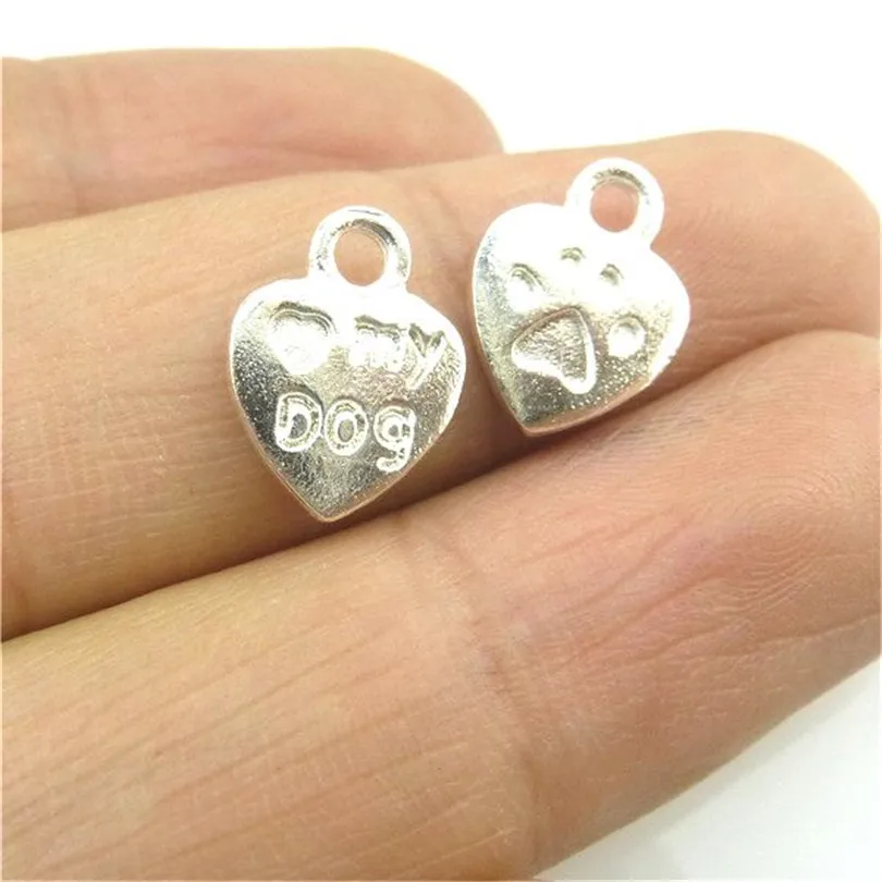 25 шт. Подвески мой Щенячий патруль 12 мм посеребренные Ювелирных изделий DIY