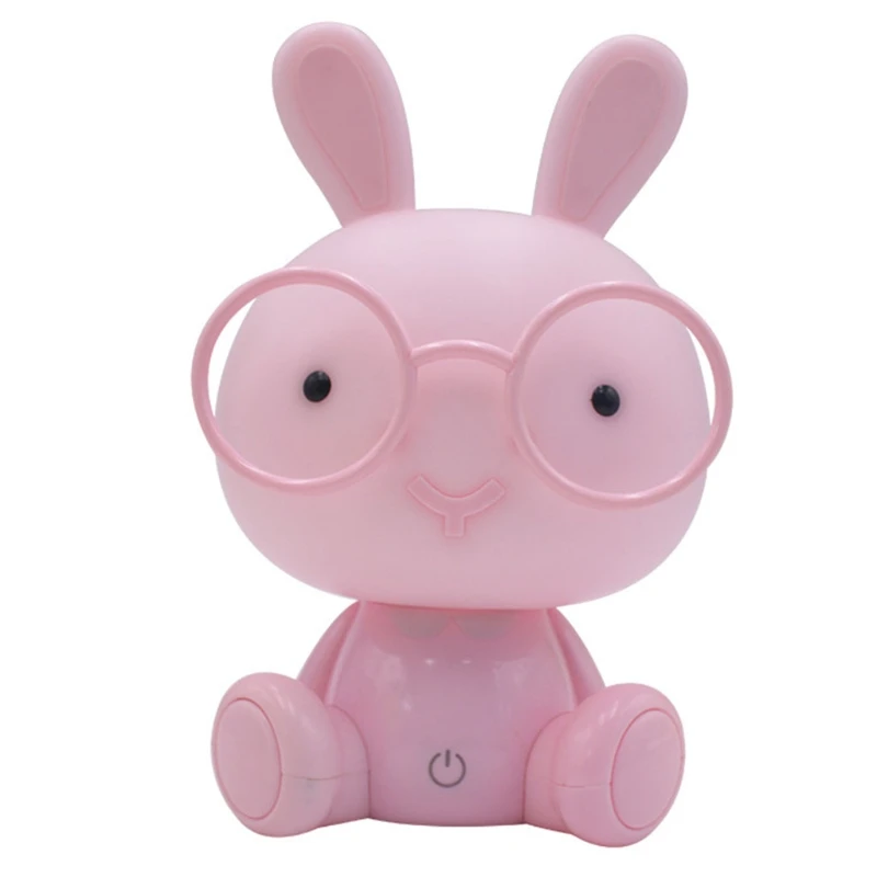 

USB cartoon wearing glasses cute cute rabbit decoration night light table lamp