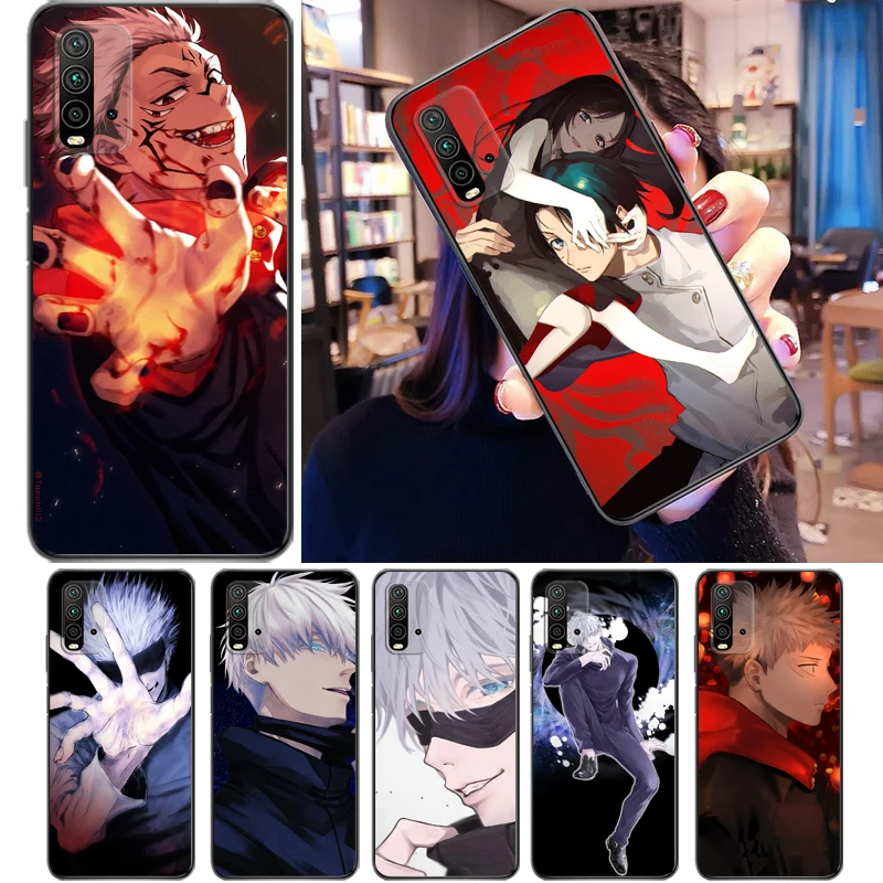 

Jujutsu Kaisen Satoru Gojo Yuji Itadori Sukuna Fushiguro Megumi Phone Case For Xiaomi Redmi 9 Pro 9C 9A 9T Soft TPU Funda