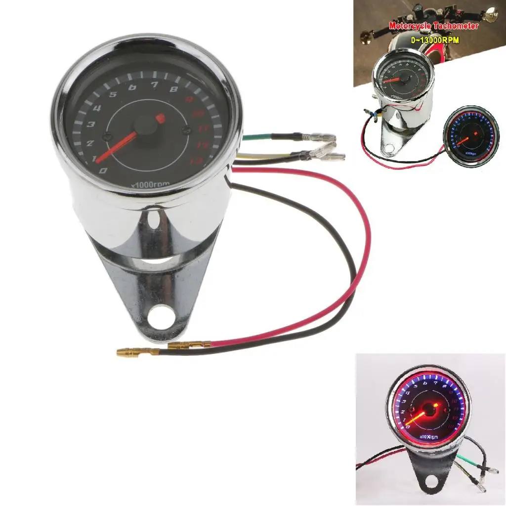 

Universal Motorcycle Tachometer 0-13000 RPM Rev Meter for Suzuki