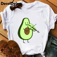 women graphic avocado cat printing cartoon fruit clothes floral lady clothing female tees print tops t shirt womens t shirt 2022