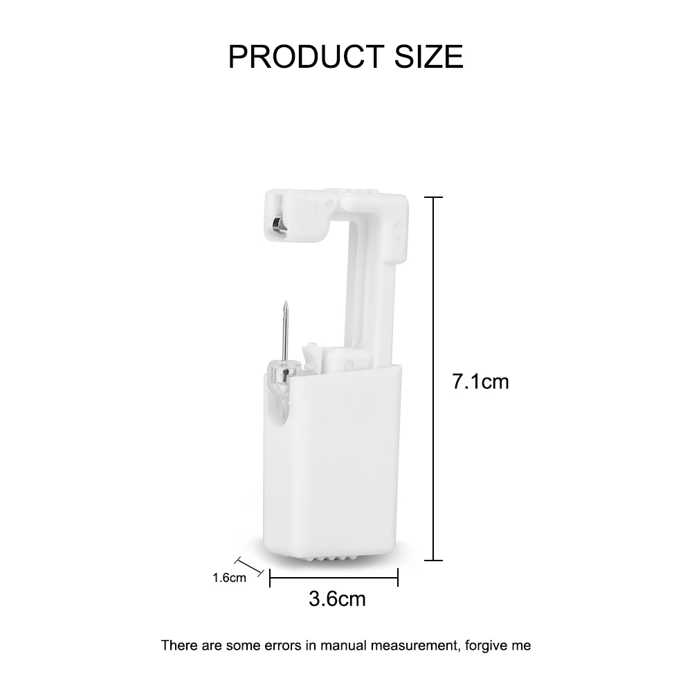 Sterlised Disposable Safety Nose Ear Piercing Device+Sterile Bezel Crystal Stud Student Tool Child Nail Gun | Дом и сад