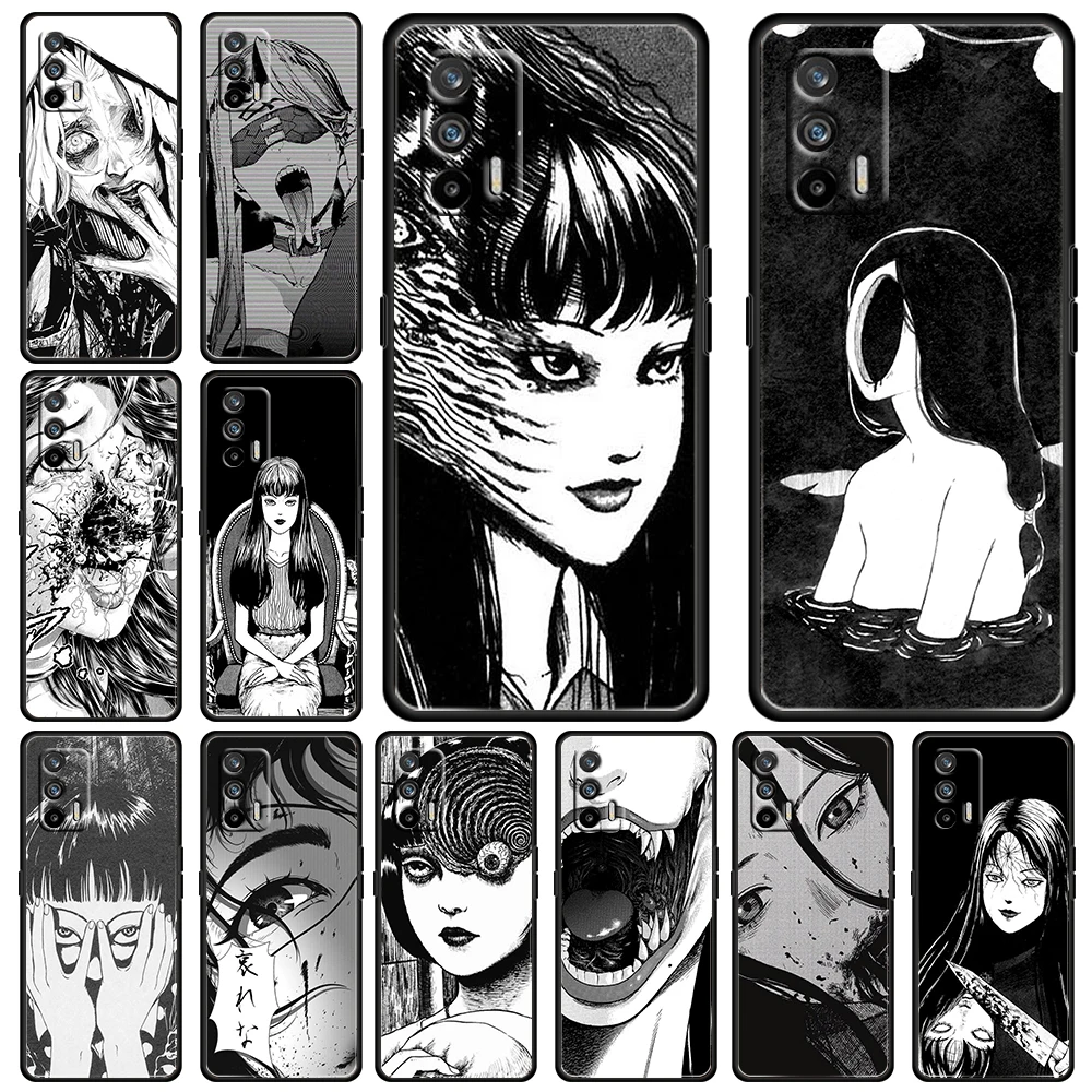 

Anime Horror Comics For OPPO Realme GT Explorer Master Neo Flash Edition C21 C20 C15 C11 C3 Soft Black Phone Case