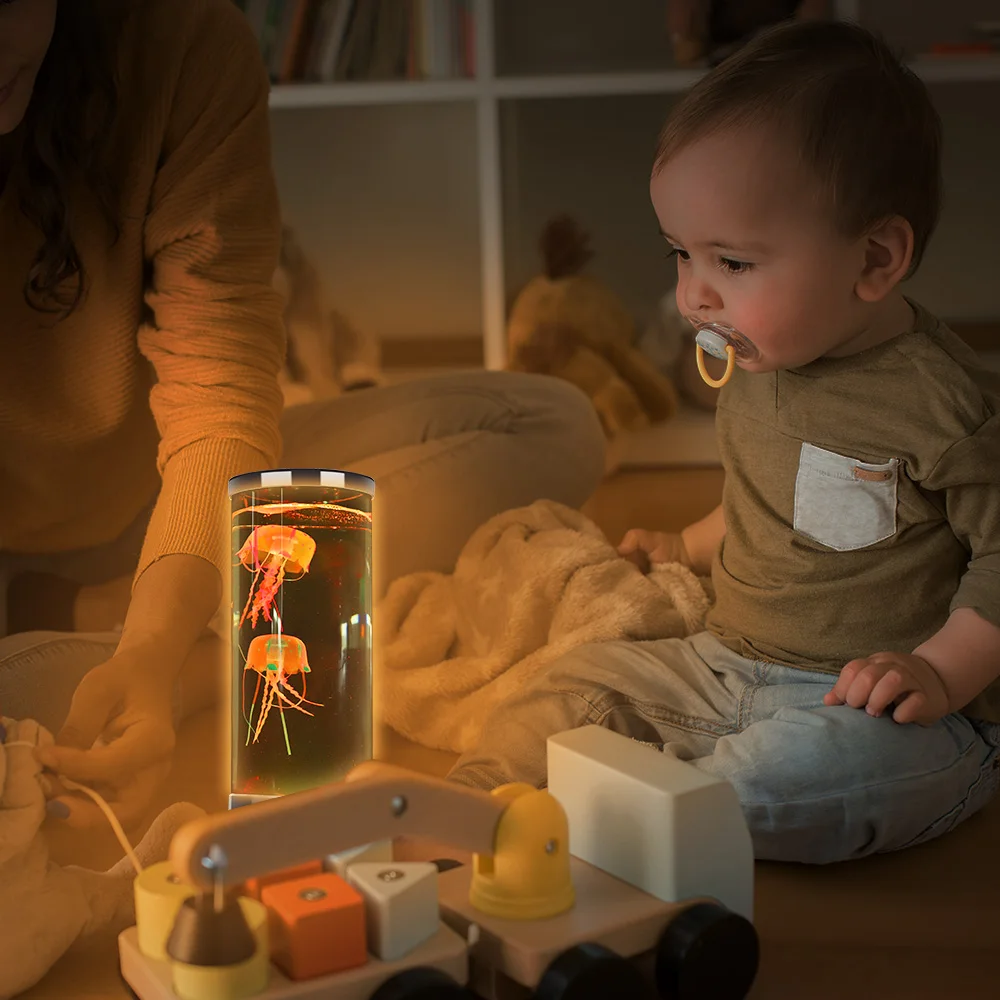 7 цветов аквариум фантазия медузы Настроение настольная лампа прикроватный