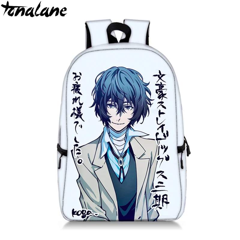 1 Bungou бродячие собаки сезон 3D рюкзак Atsushi Dazai Chuya школьные сумки для девочек-подростков мальчиков Повседневный Рюкзак повседневные дорожные сумки - Цвет: 1