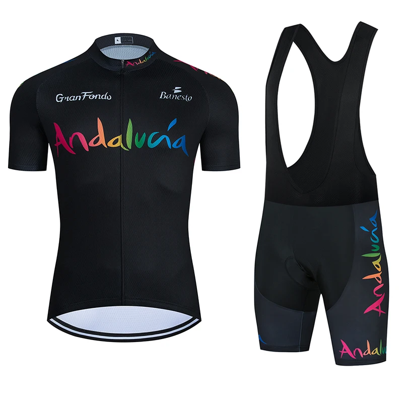 

Cycling Jersey 2021 Summer Pro Team Banesto Bike Jersey Andalucia Kit MTB Maillot Ropa Ciclismo Bib Shorts Men Cycling Clothing