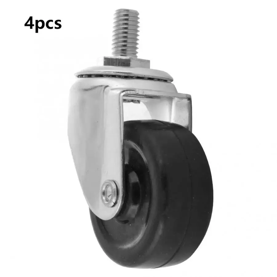 Роликовое колесо с резиновой резьбой 2 дюйма 4 шт./компл. для мебели на