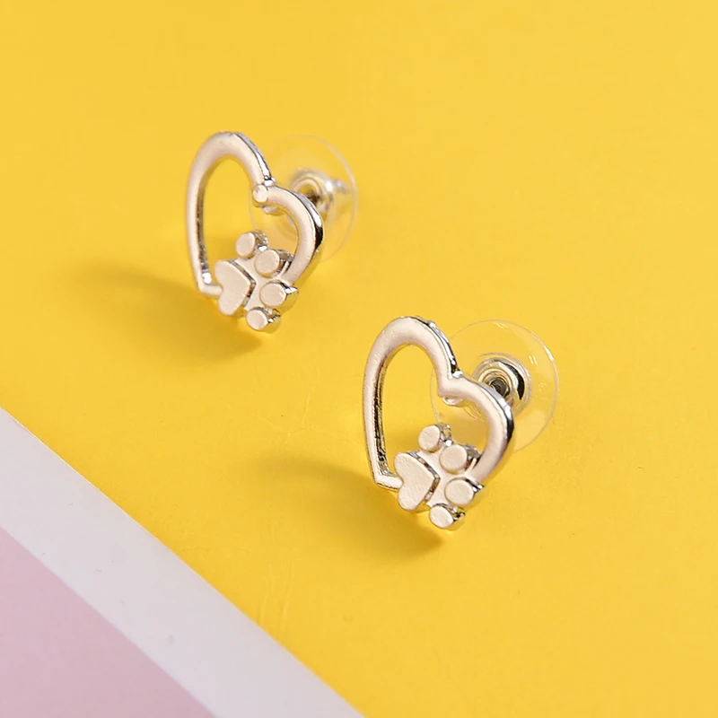 Женские серьги в виде кошек собак когтей и лап|Серьги-гвоздики| |