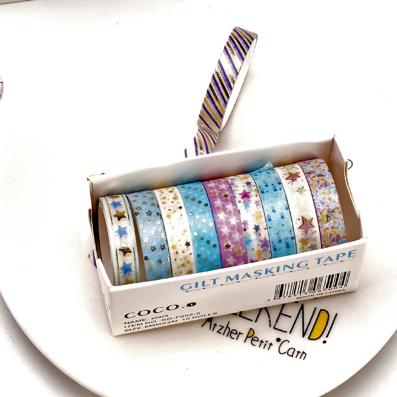 10 шт./партия японский васи ленты изоляционная лента Скрапбукинг канцелярские