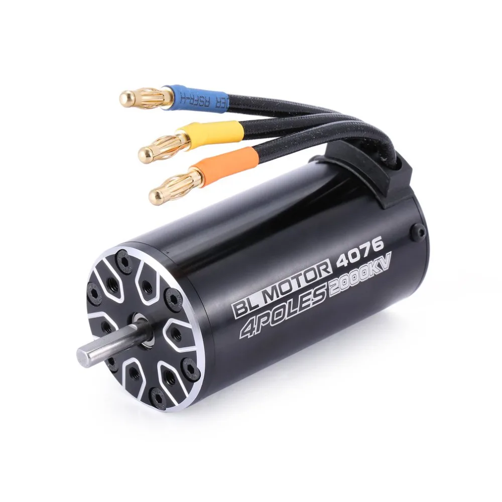 Rc 4076 2000KV 4 полюса Бессенсорный бесщеточный двигатель 120A ESC с светодиодная карта