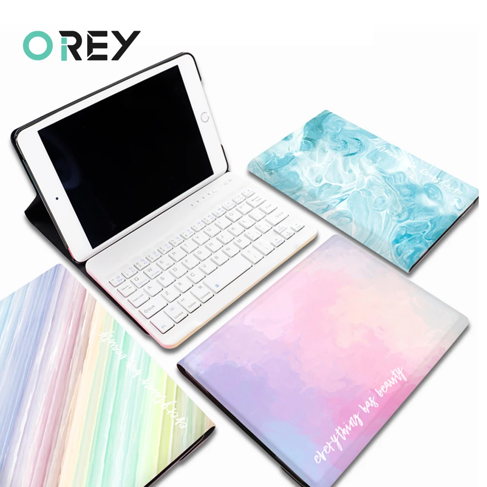 Беспроводной чехол клавиатура с Bluetooth Mini Marble PU для iPad Pro 2020 2019 2018 Air 4 3 2 1 5 9 7 10 11