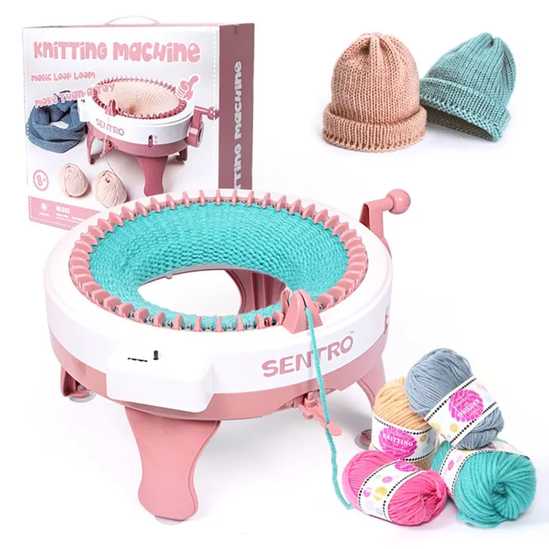M&aacute;quina de tejer a mano grande de 22/48 agujas, bufanda tejida a mano artesanal, su&eacute;ter para adultos y ni&ntilde;os, sombreros y calcetines, artefacto para tejer a mano-0