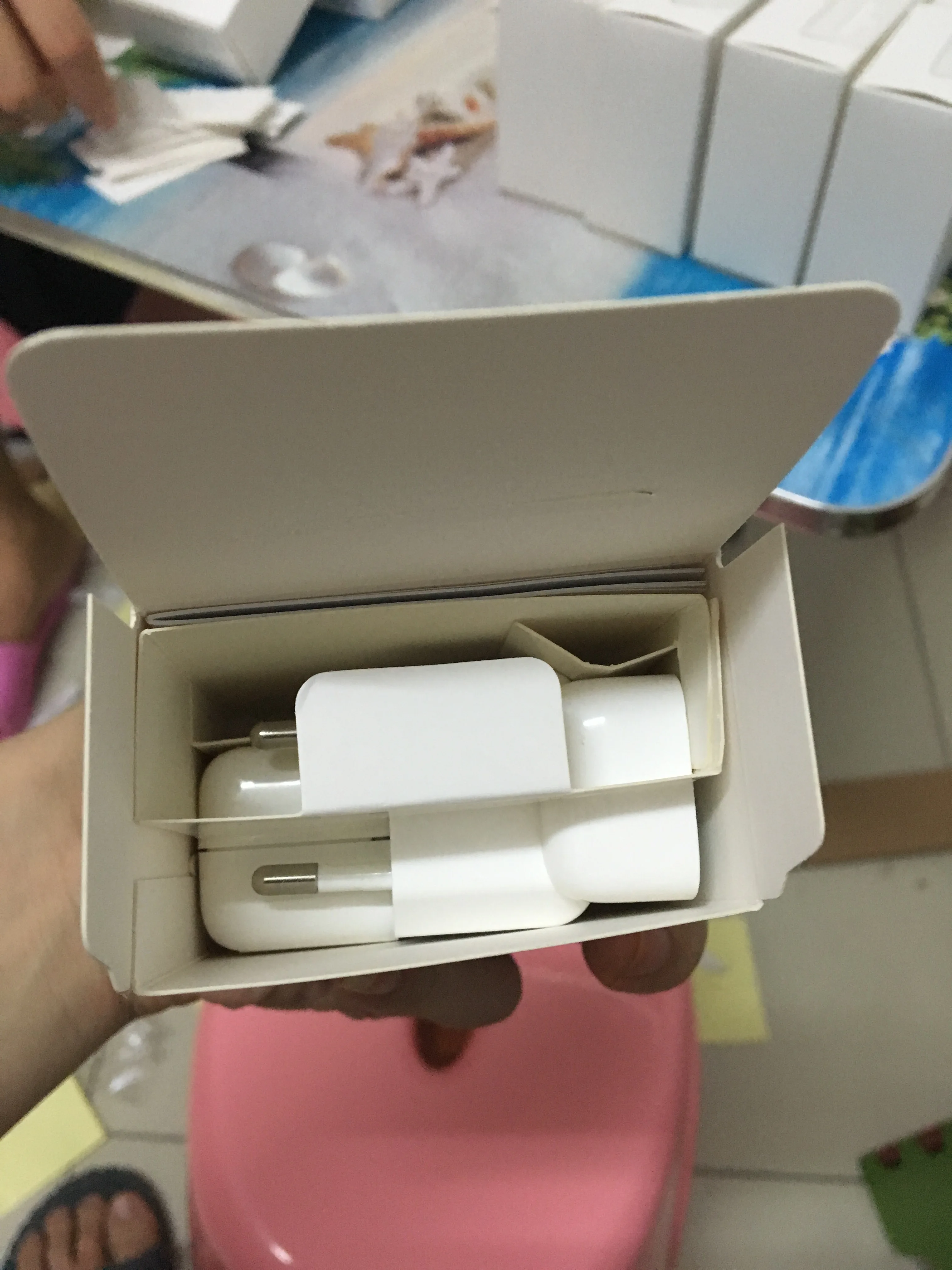 100 шт/партия Оригинальный oem ЕС США штекер 12 Вт USB адаптер питания AC домашнее
