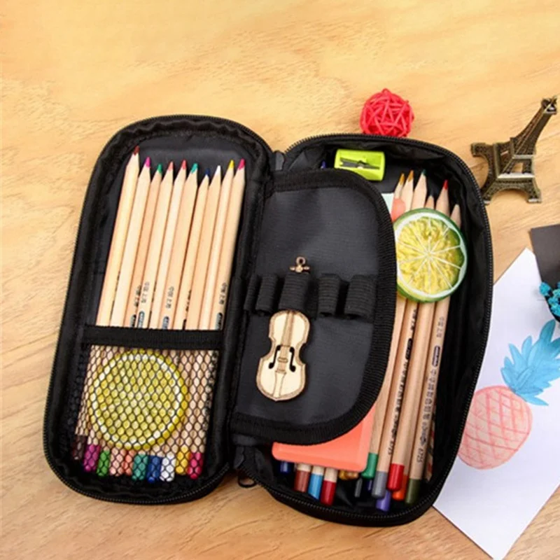 

Demon Slayer: Kimetsu No Yaiba Multi-function Pencil Case Cartoon Creative High-capacity Pencil Case Double-sided Stationery Box