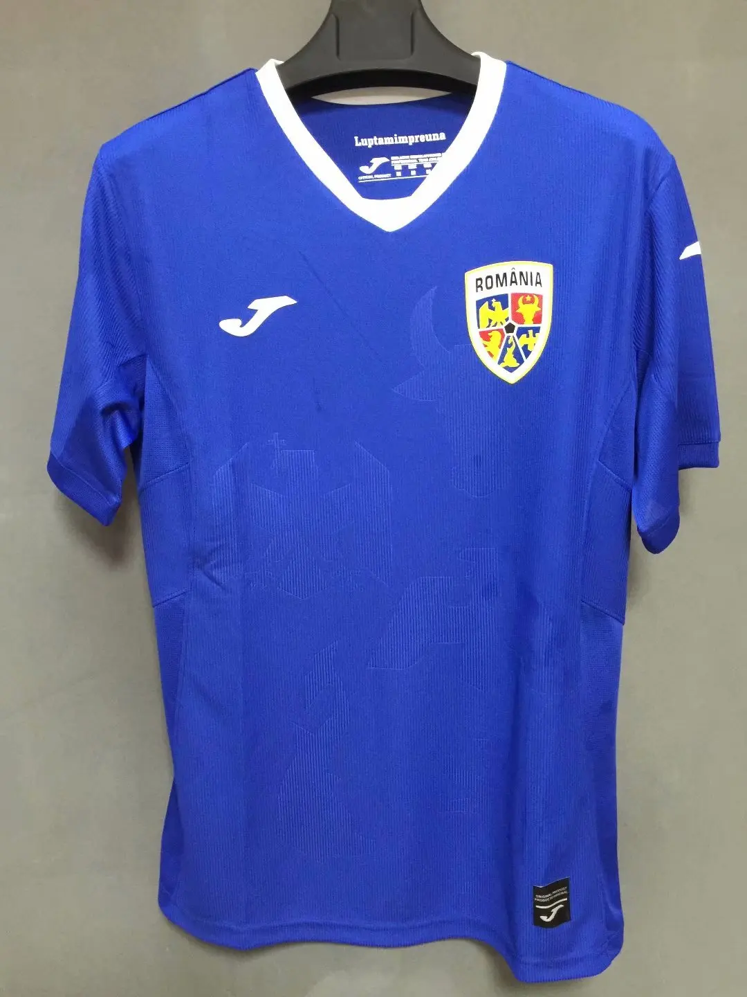 

2122 Romania home yellow + blue away blue short sleeved jersey training sports casual jersey