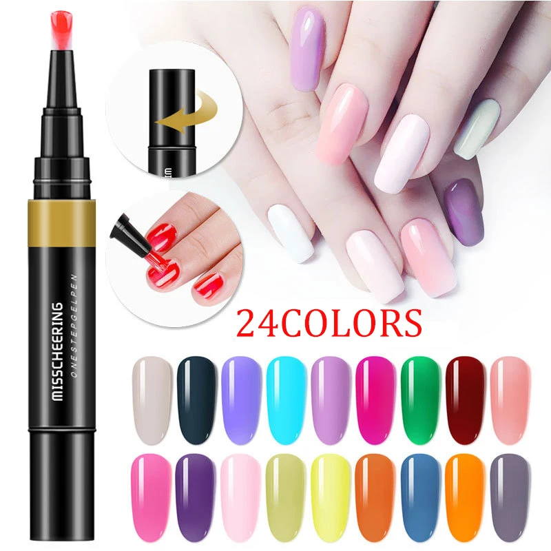 1 шаг клей три в одном гелевая ручка с маслом для ногтей ленивый стойкий