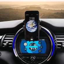 Car Navigation Phone Holder Bracket Wireless Charging Phone Base For Mini Cooper One S JCW D F55 F56 F60 Countryman Accessories