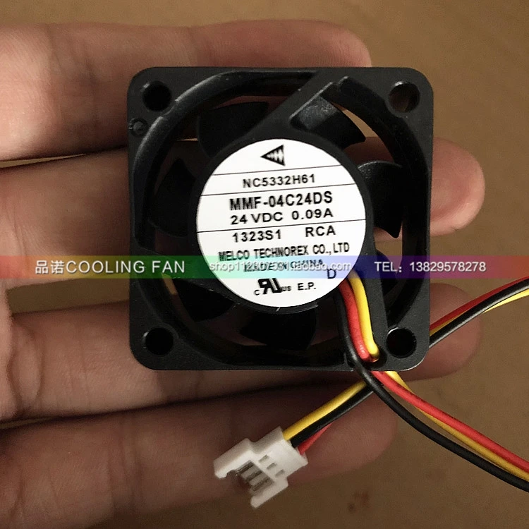 

NC5332H61 MMF-04C24DS-RCA DC 24V 0.09A 60x60x25 мм 3-проводной Вентилятор охлаждения сервера