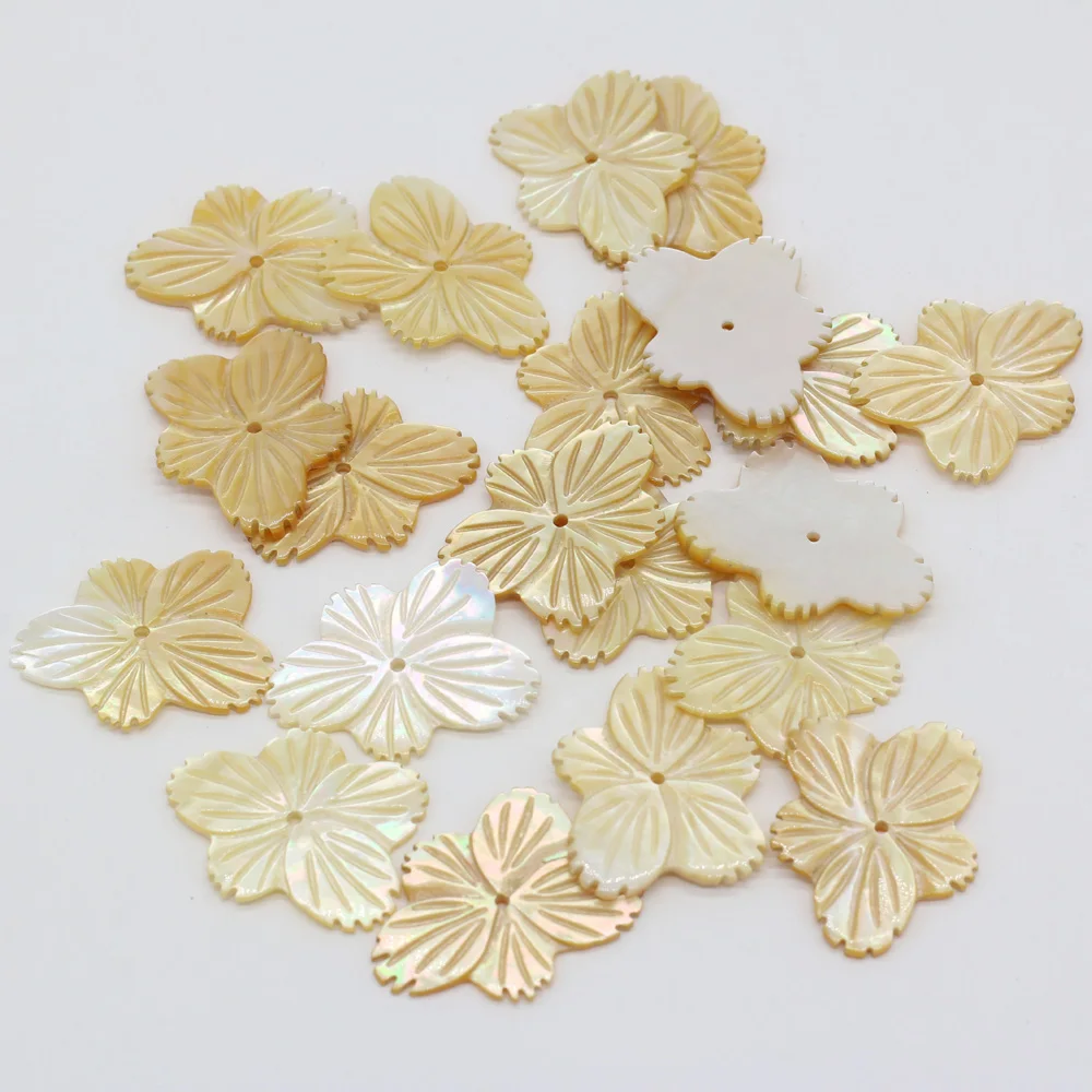 

Pendants Natural Seawater Flower Shape Shell Pendant Beads Women Men Jewelry for Making DIY Necklace Bracelet Accessories Gift
