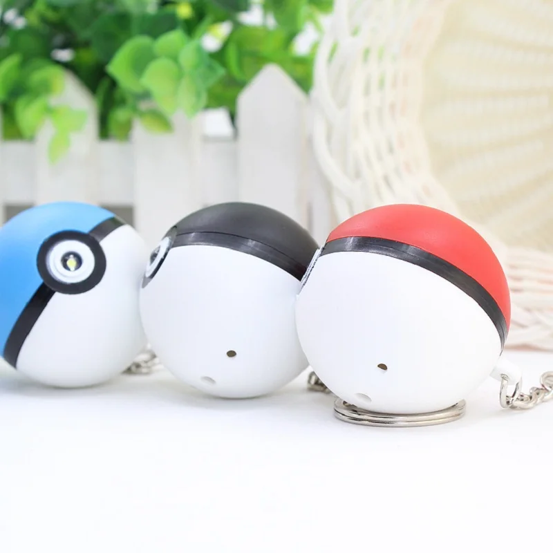 Pokemon Toys Pet Elf Ball Pokemon Ball светодиодный блестящий брелок Подвеска маленькие подарки