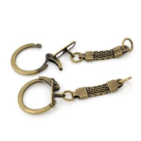 60x24mm 10pcslot key ring key chain rhodium bronze colors plated lobster clasps keychain keyrings wholesale