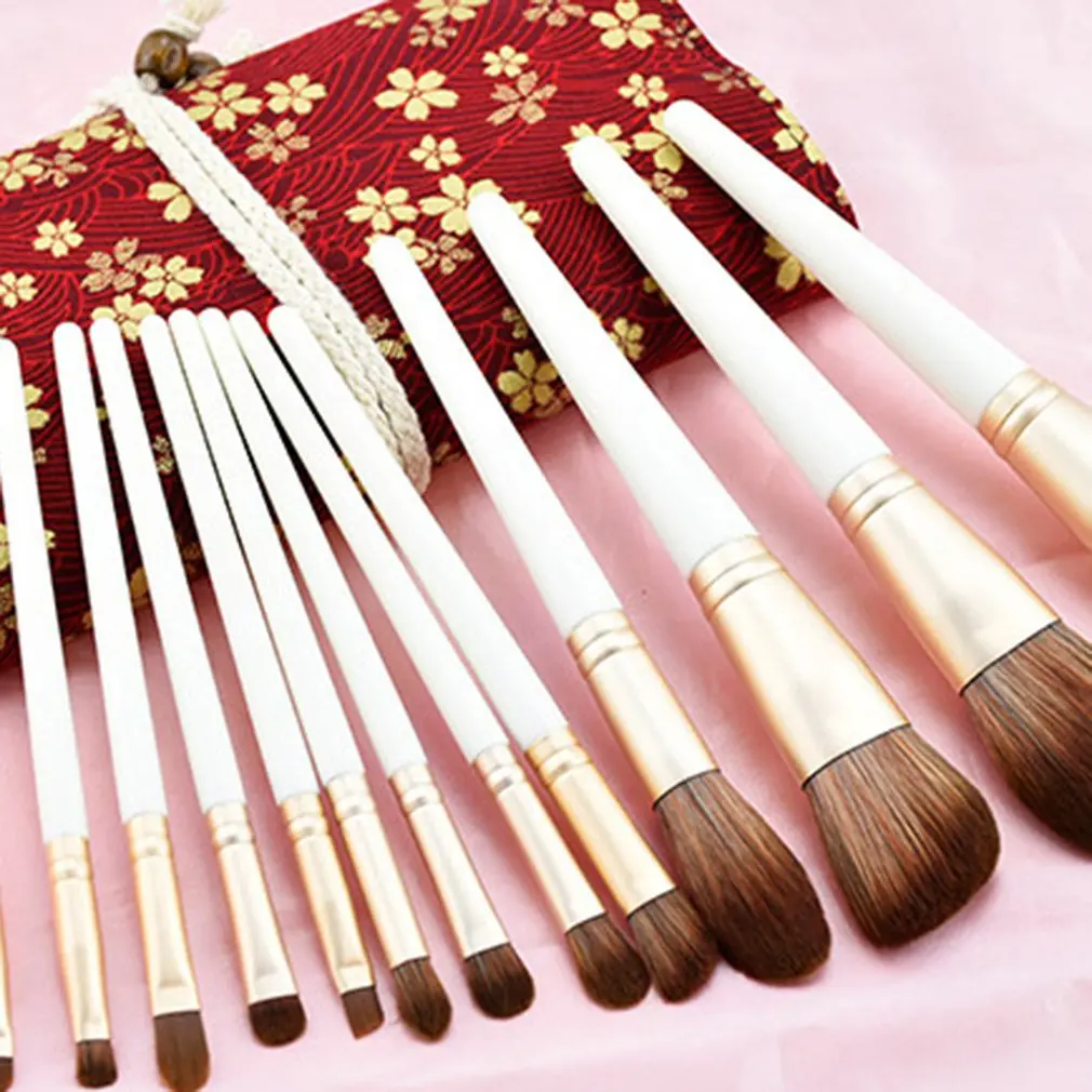 

13Pcs Makeup Brushes Lightweight Synthetic Fiber Bristle Eye Shadow Brush Makeup Set Brush Beauty Tools