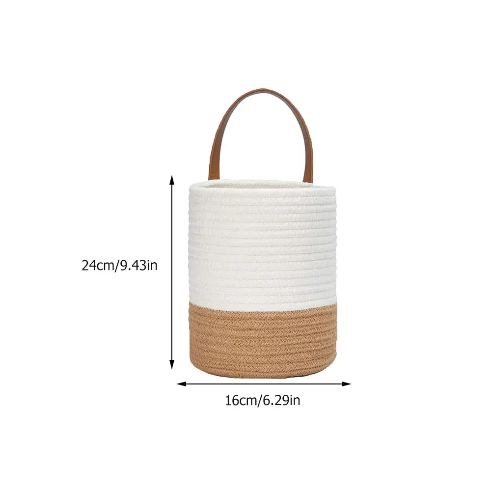 

2pcs Imitating Rattan Chlorophytum Flowerpot Cotton Home Wall Planter Imitates Vine Weave Wall Hanging Plant Pots Home Decor