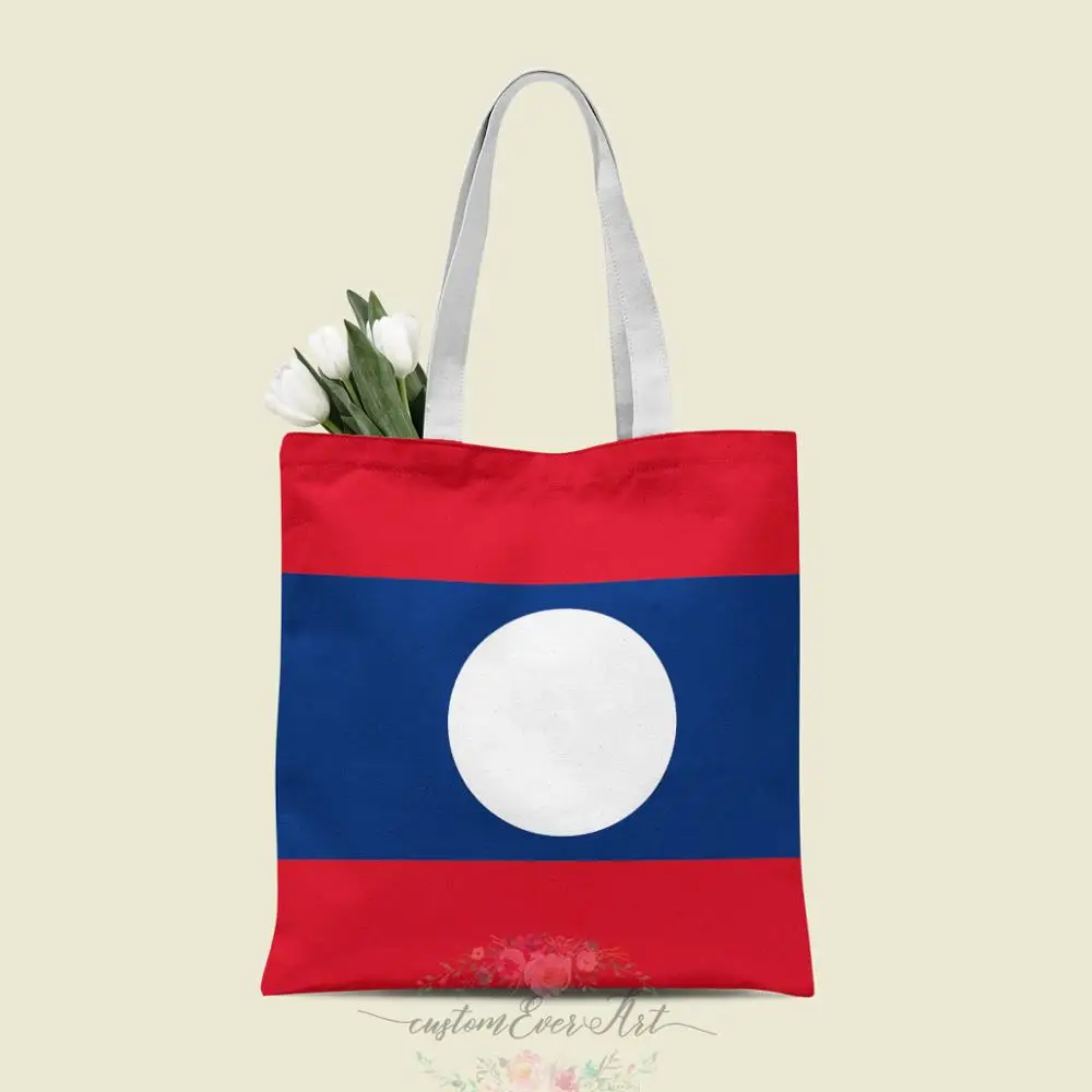 

Laos tote bag custom canvas tote bags for women for teacher Birthday Bags Gift Bag personalized gifts