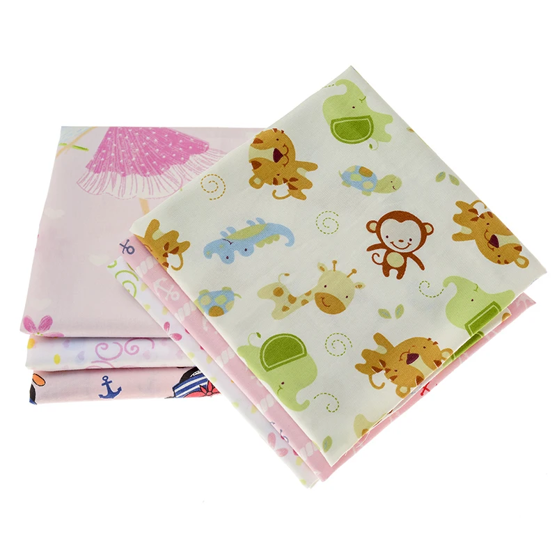 Новый розовый мультфильм серии хлопчатобумажной швейной ткани подушки ткани. DIY