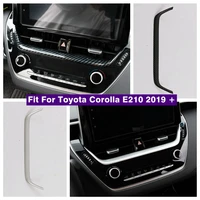 car navigation strip cover trim frame sticker for toyota corolla e210 2019 2022 car styling accessories