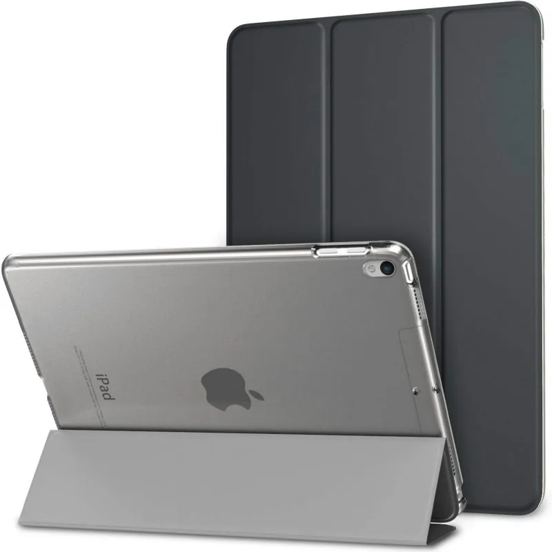 Для iPad Air(3rd Gen) 10," Чехол iPad Pro 10,5" крышка, тонкая легкая подставка Smart Shell полупрозрачный, с глазурью задняя крышка - Цвет: Black for iPad 10.5
