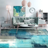 gray blue nordic abstract art carpet living room fashion luxury rug bedroom bedside floor mats dt23