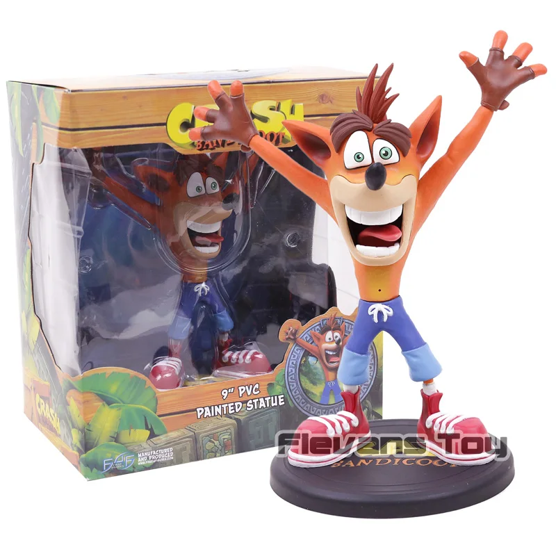 B box NECA Crash Bandicoot с реактивной доской ПВХ фигурка Коллекционная модель игрушки - Цвет: B box