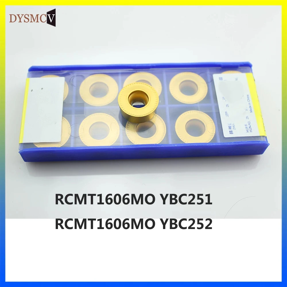 10 шт. RCMT1606MO YBC252 оригинальная карбидная режущая вставка CNC фреза токарный