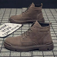 2021 spring and autumn mens shoes korean fashion sports shoes trendy comfortable mens casual martin boots