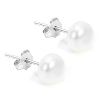 natural pearl earring 925 sterling silver freshwater pearl stud earring fashion earrings for women or girl idea gift