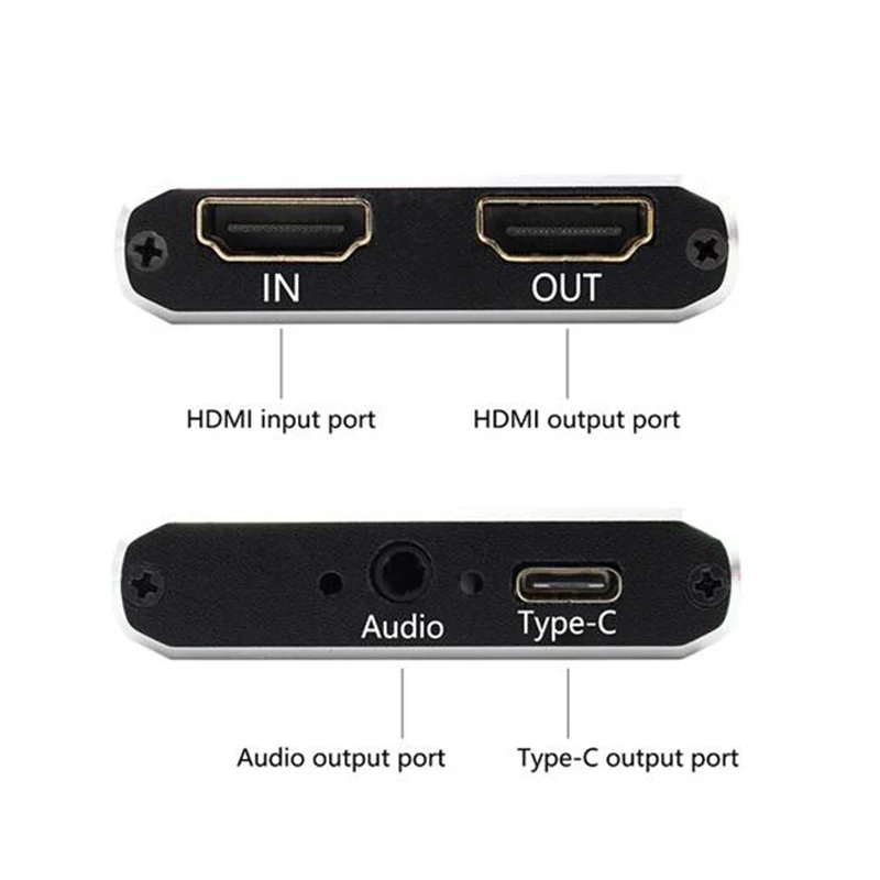 KuWFi Карта видеозахвата Grabber HD Тип C/USB 3 0 1080P 60fps ИГРА адаптер с MI петля Выход для