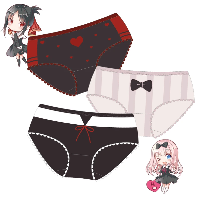 

Трусы женские Kaguya sama Love is War, интимные трусы для косплея, нижнее белье в Стиле Лолита, хлопковые трусы для девочек