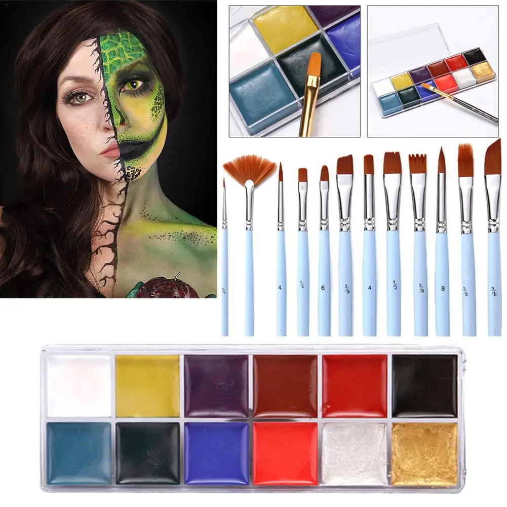 Чехол 12 цветов с рисунком лица и тела для Хэллоуина|Чернила тату| |