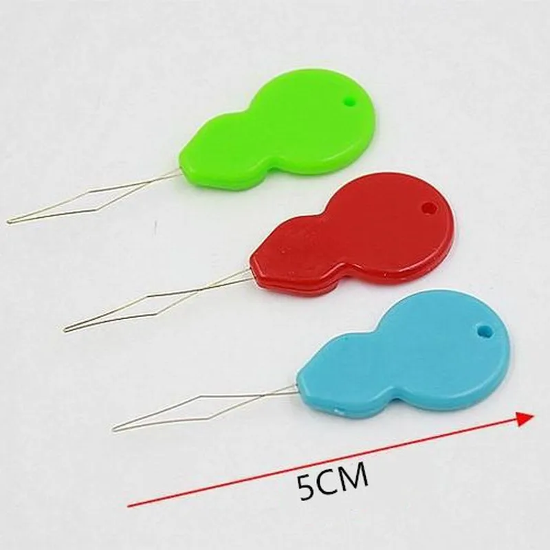 10PCS Plastic Threader Cross Stitch Sliver Bow Wire Needles Multicolor Insertion Tools Sewing Machine DIY Craft Accessories | Дом и сад