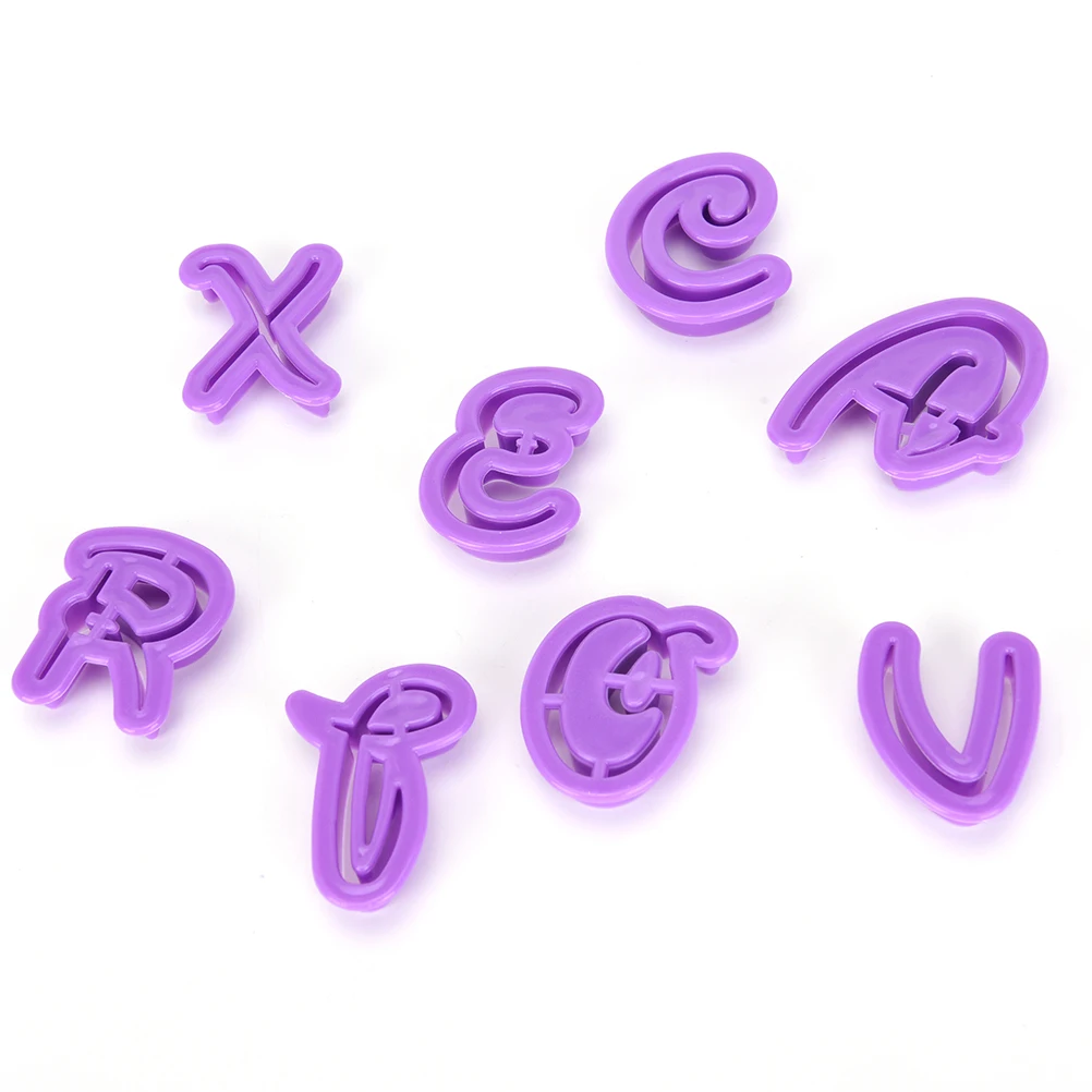 26 шт. Алфавит Номер буквы характер помадка Набор для декорирования тортов резак
