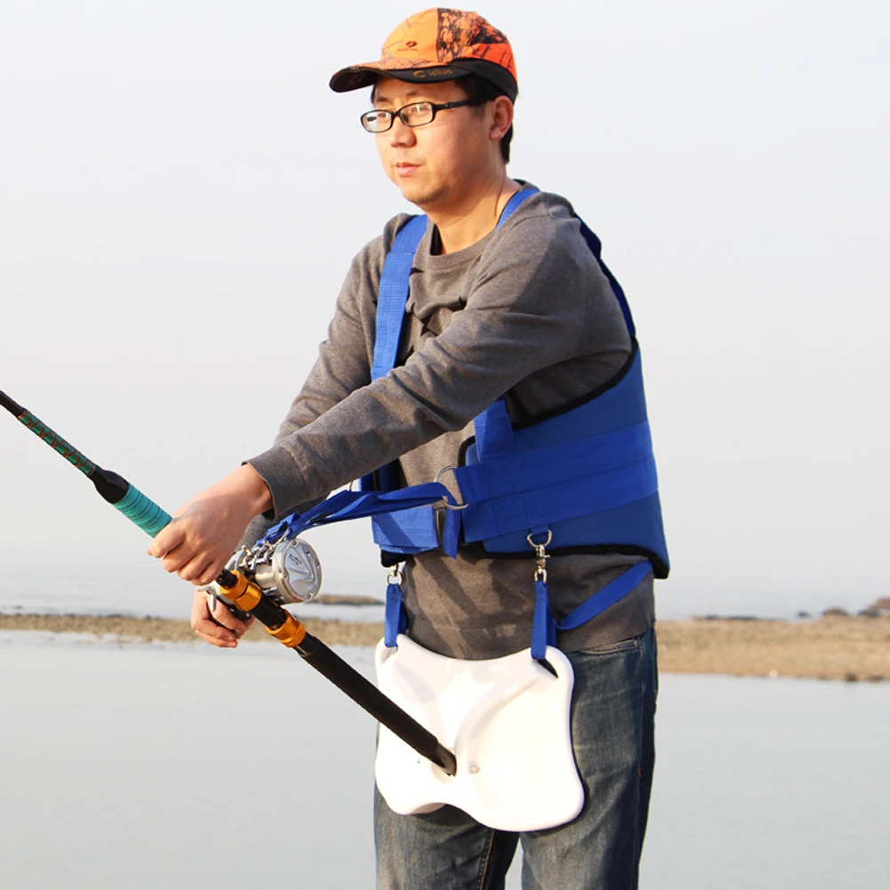

Fishing Vests Professional Stand Up Offshore Fighting Belt + Shoulder Back Harness For Big Fish Sea Fishing Accessories