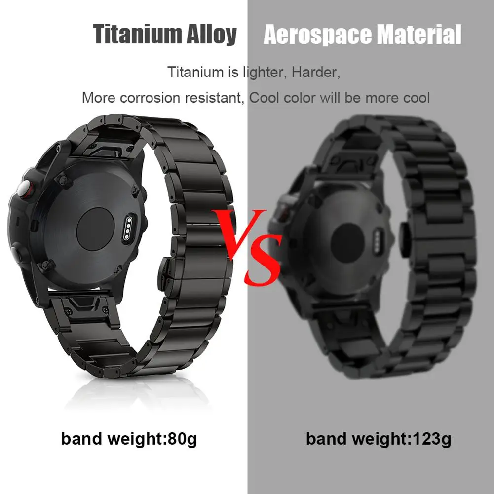 Сменные ремешки для часов из титанового сплава браслеты аксессуар ремешок Garmin