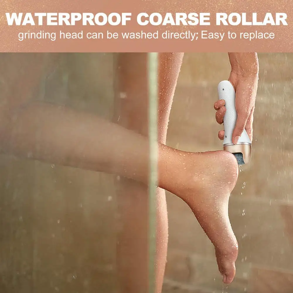 

Waterproof Rechargeable Electric Foot Care Tool Grinding Pedicure Feet File Dead Skin Callus Remover Exfoiliator Heel Machine