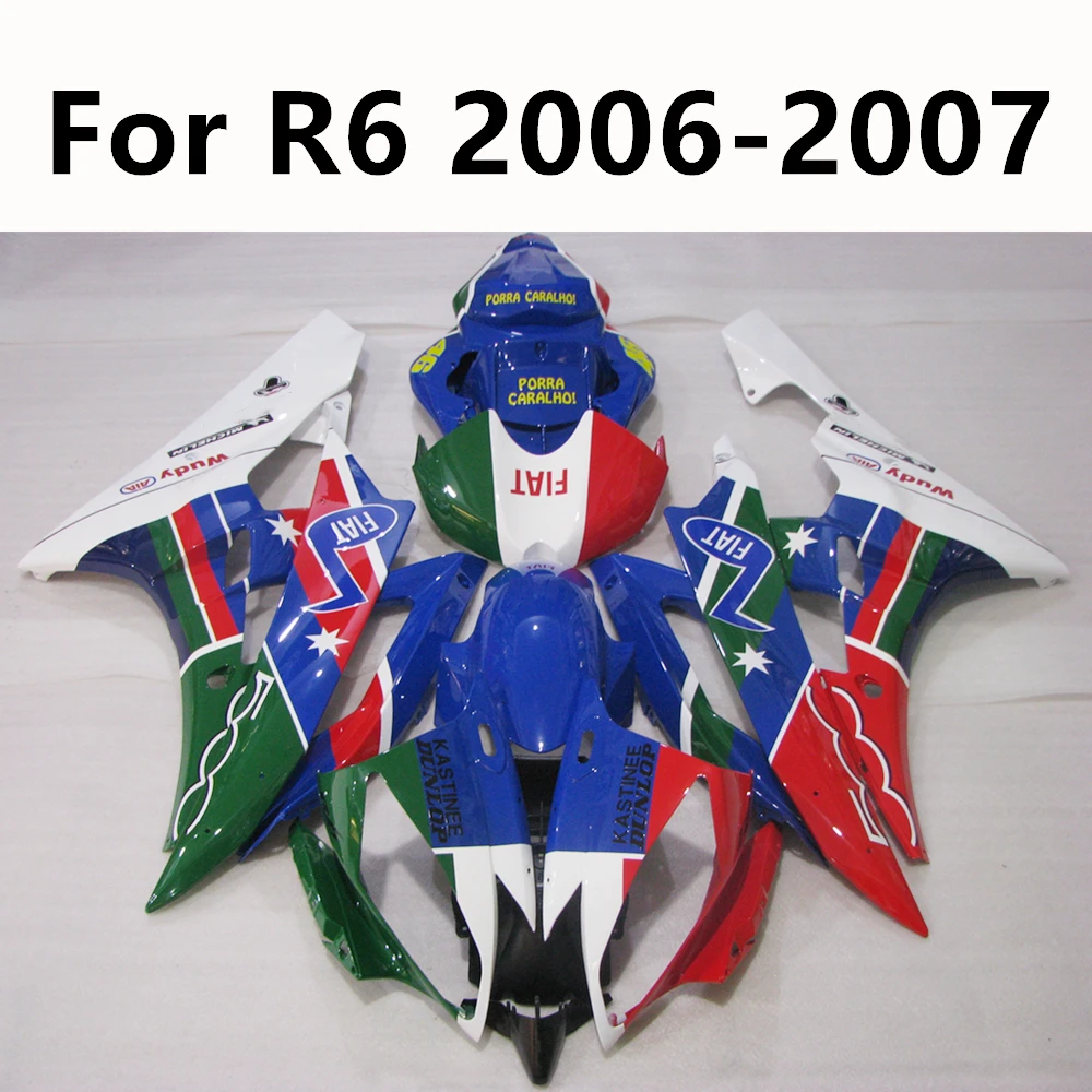 

Motorcycle for YAMAHA YZF1000 06 07 Full Fairing Kits Track Competition R6 2006 2007 Bodywork Cowling Kit Injection ABS