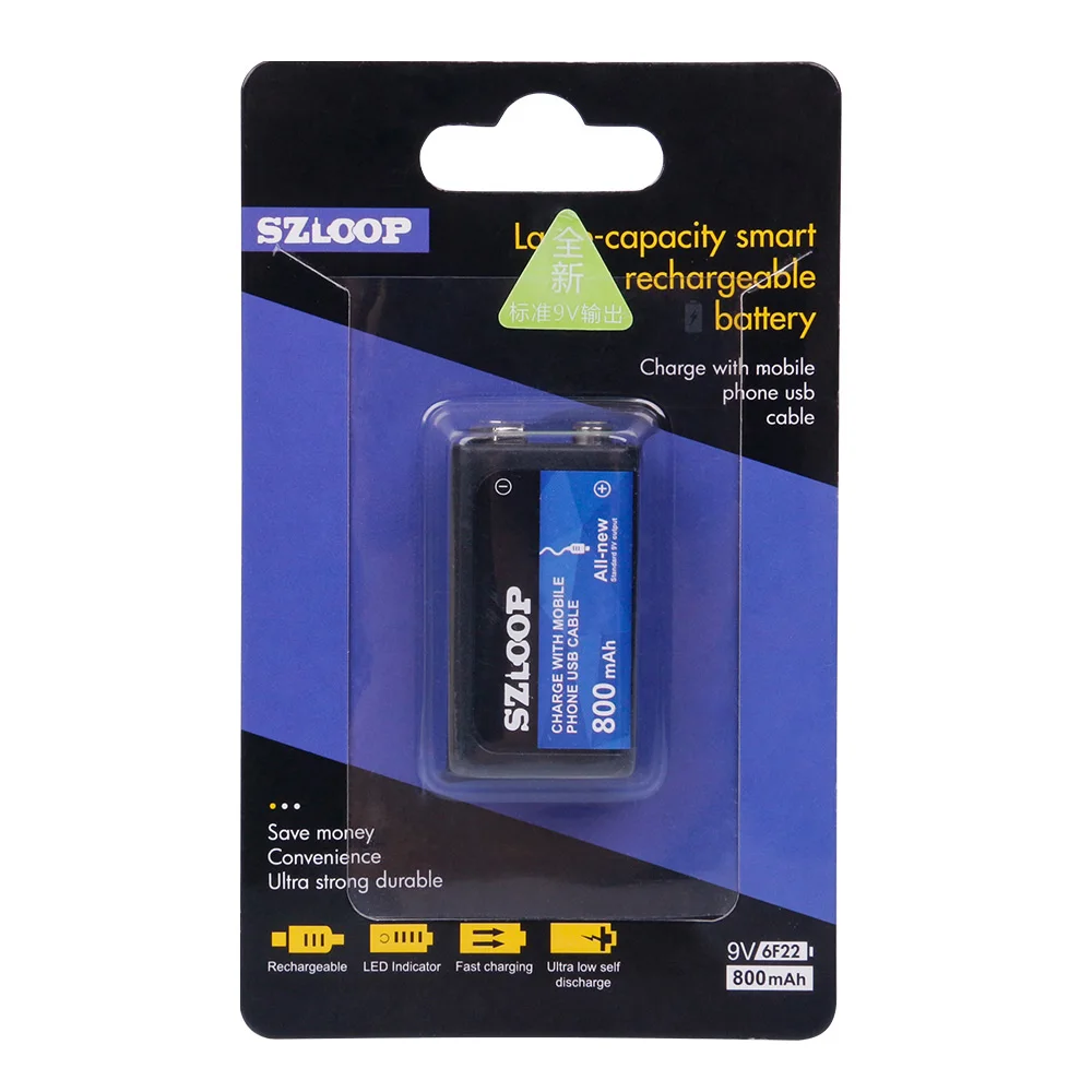 SZLOOP 9V аккумуляторная батарея 800mAh для радиоуправляемого вертолета часть USB Lipo