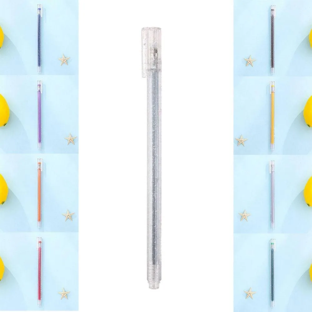 8Pcs Color Pen Gel Pen Color Pen Shiny Highlighter for Adult Crafting Doodling Drawing Student flashing Cute Highlighter